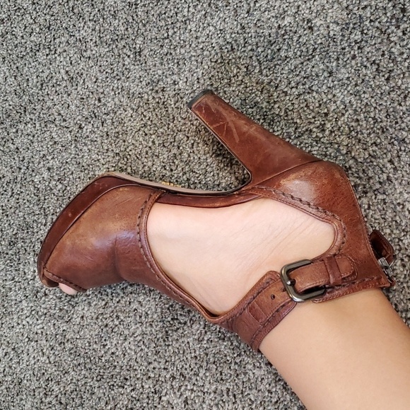 Prada Womens Ankle Zip Heels Pump Sandals shoes sz 37/7 - Picture 14 of 16